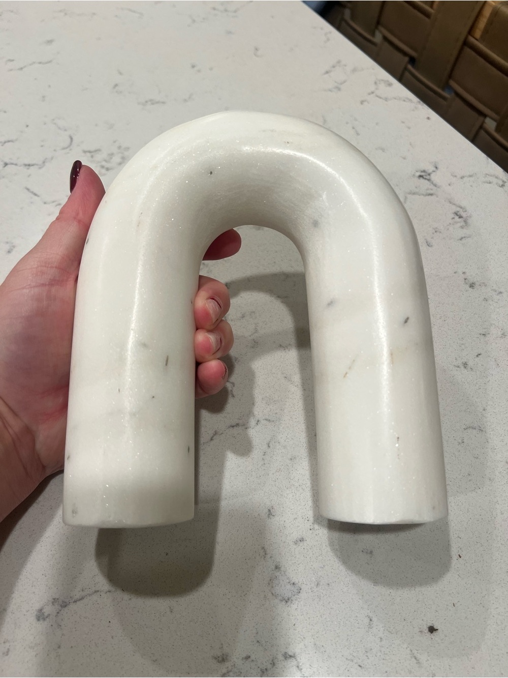 Heavy White Marble-Like Arch - Studio McGee - Picture 2 of 5